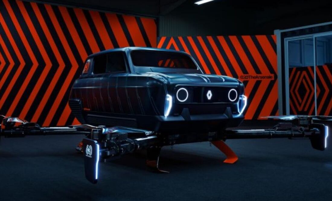 Renault presenta este concepto de auto volador inspirado en una de sus leyendas