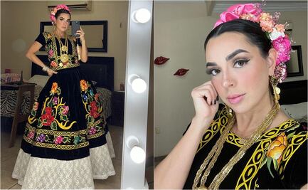 Aranza Peña, orgullosamente oaxaqueña: Las mejores fotos de la actriz vestida como tehuana