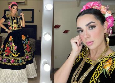 Aranza Peña, orgullosamente oaxaqueña: Las mejores fotos de la actriz vestida como tehuana