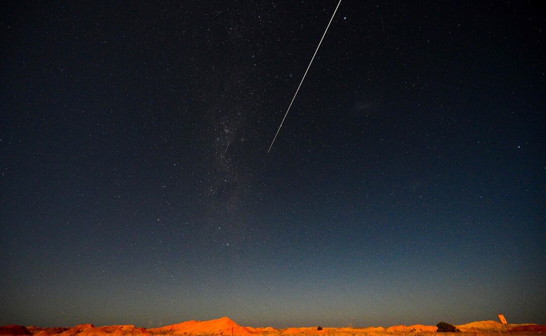 Así lució en el firmamento la llegada de la sonda Hayabusa2. Foto: Morgan Sette / AFP