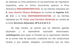 Agentes aduanales, parte de la red de huachicol de Ruffo
