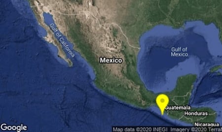 Se registra sismo de 5.0 en Huixtla, Chiapas