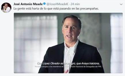 La gente está harta de lo que pasa en las precampañas: Meade