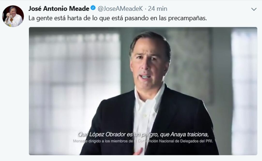 La gente está harta de lo que pasa en las precampañas: Meade