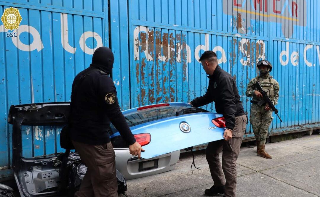 Sellan el local comercial donde se localizaron autopartes presuntamente robadas en la alcaldía Cuauhtémoc de la CDMX (18/07/2025). Foto: Especial