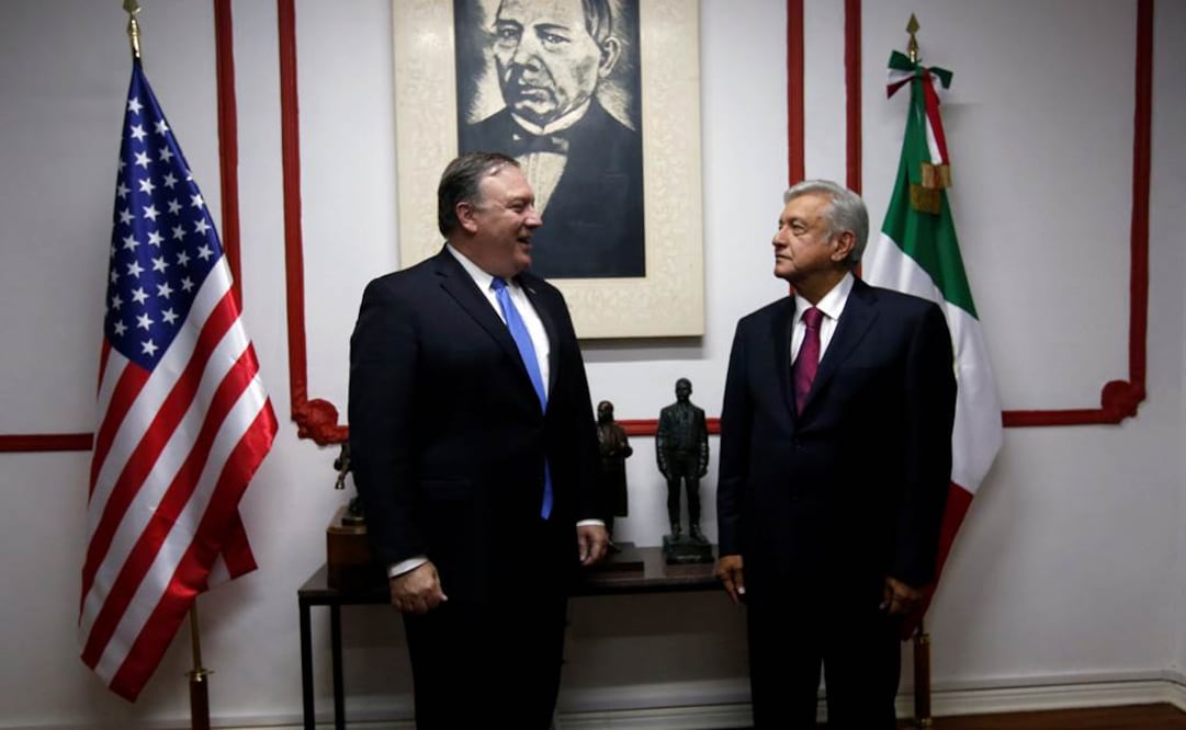 AMLO sostiene encuentro con Mike Pompeo. Foto: Reuters