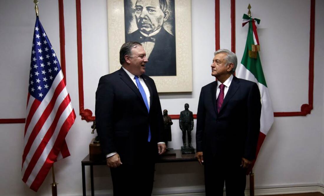 AMLO sostiene encuentro con Mike Pompeo. Foto: Reuters