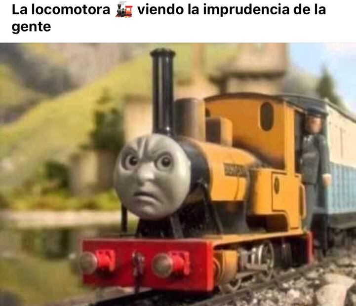 con gran sentido del humor, los internautas evidenciaron con memes el paso de la locomotora por el Estado de México. Foto: Redes sociales