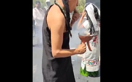 VIDEO Realizan sacrificio de gallina en el Senado… y senador de Morena justifica "usos y costumbres"