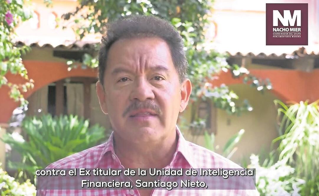 Mier respondió a la investigación en su contra al tomar acción penal y señalar al extitular de la UIF, al mandatario de Puebla y a senador. Foto: TOMADA DE VIDEO
