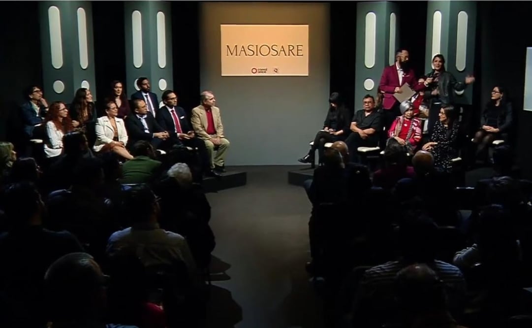 Conferencia de prensa para presentar "Masiosare". Foto: Captura de pantalla