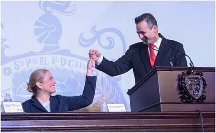 "Chihuahua es promesa de libertad y democracia", afirma Maru Campos en toma de protesta de Marco Bonilla