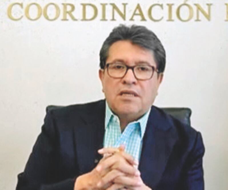 Se espera llegar al 1 de septiembre con medidas avaladas sobre las sesiones a distancia, dijo Ricardo Monreal. Foto: TOMADA DE VIDEO