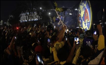Aficionados del América se reúnen previo al partido frente a Pumas