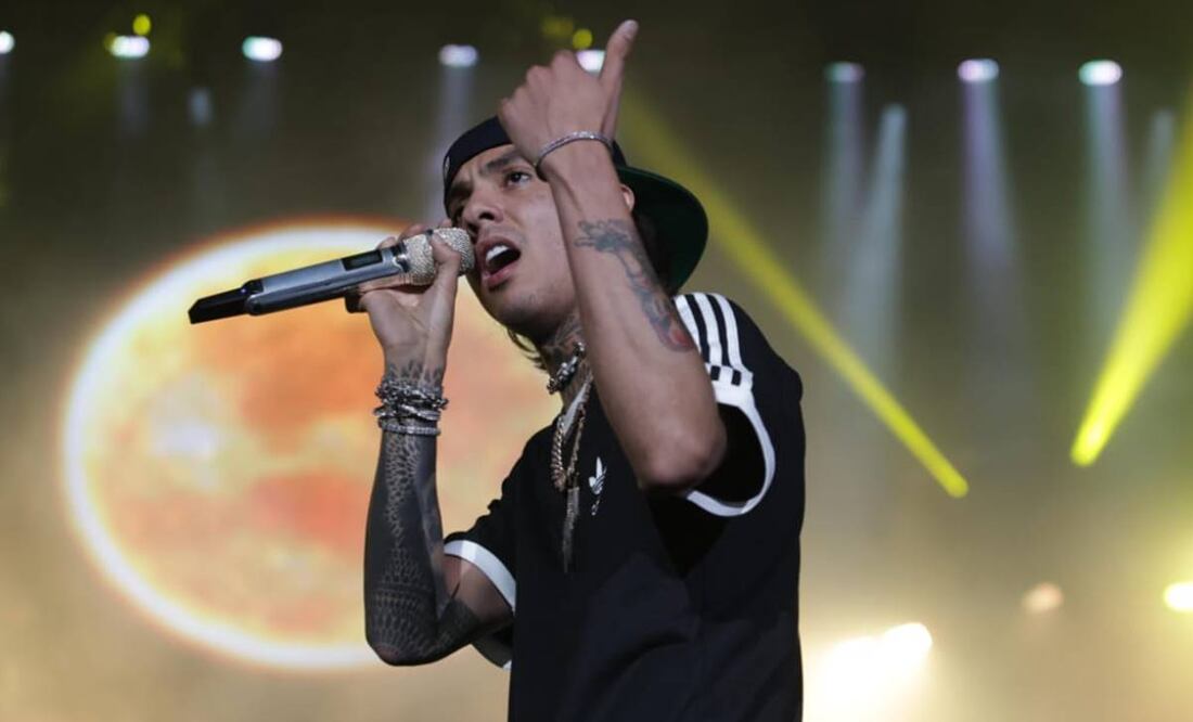 Natanael Cano en su primera presentación en el Estadio GNP, antes llamado Foro Sol.