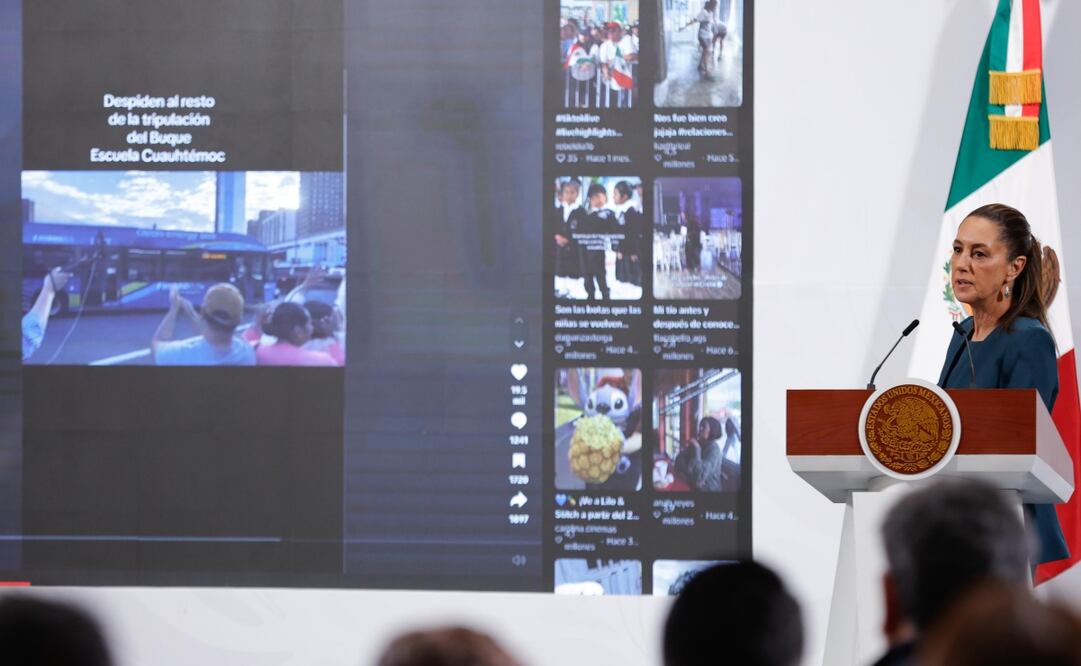 Conferencia matutina de la presidenta Claudia Sheinbaum Pardo el 19 de mayo de 2025. Foto: Diego Simón Sánchez / EL UNIVERSAL