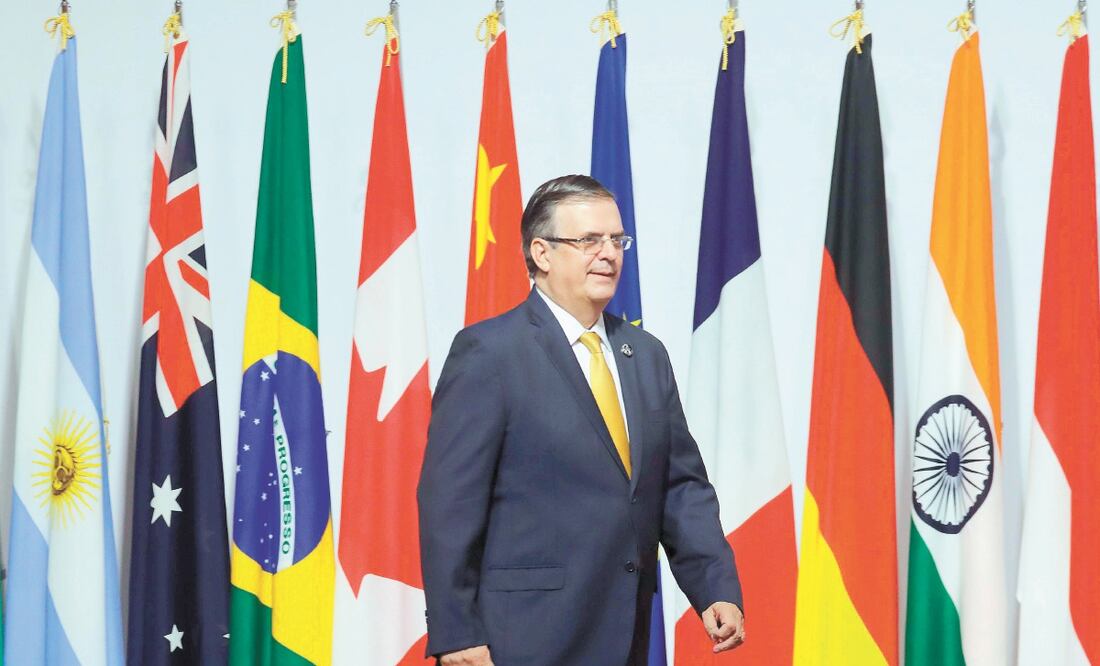 Repre sentación. Por decisión del Presidente, la participación del país en eventos como el G20 corrió a cargo del canciller Marcelo Ebrard. ARCHIVO EL UNIVERSAL