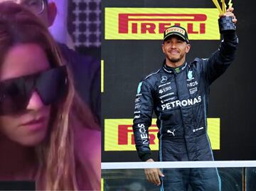 Shakira fue captada en el GP de Gran Bretaña ¿Fue a apoyar a Lewis Hamilton?