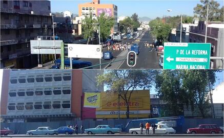 Filma Alfonso Cuarón frente al Metro Normal