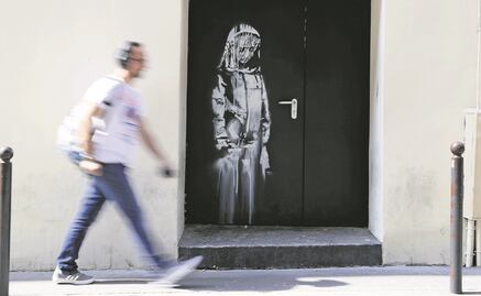 Confirma Banksy obras sobre migración en París