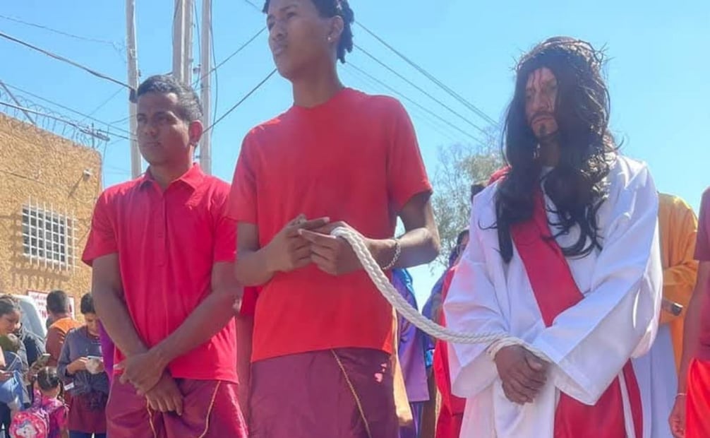 Los migrantes se involucran en la representación de las distintas actividades. Foto: Especiales/ Casa del Migrante.