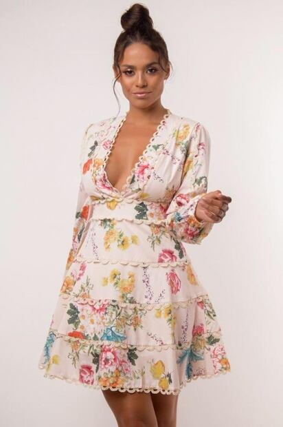 El vestido floreado de Galilea Montijo es perfecto para la primavera