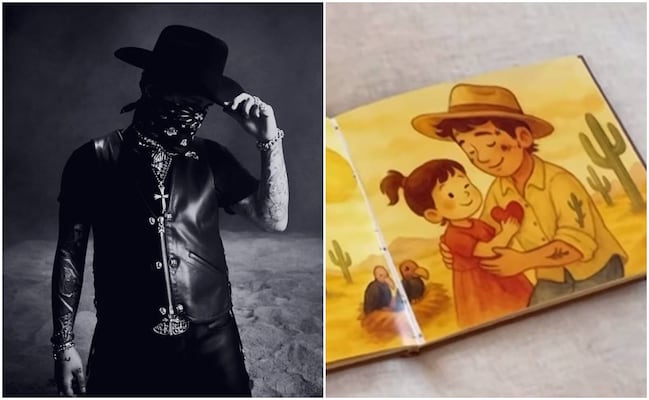Christian Nodal presume el cuarto de su hija Inti; nubes y la virgen de Guadalupe son parte de la decoración 