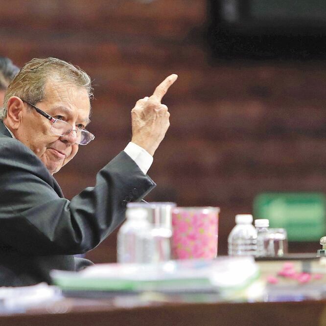 A Porfirio Muñoz Ledo le indignó que el canciller destacara la detención de migrantes, dado que se trata de un problema de Estados Unidos, dijo. ARCHIVO EL UNIVERSAL