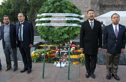 A 54 años de masacre en Tlatelolco se tiene un gobierno que no masacra ni reprime: Martí Batres