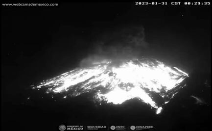 VIDEO: Captan explosión en volcán Popocatépetl