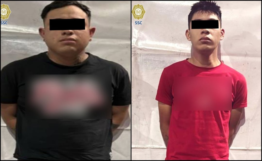 Los detenidos por el robo a casa del reguetonero "El Bogueto". Foto: Secretaría de Seguridad Ciudadana