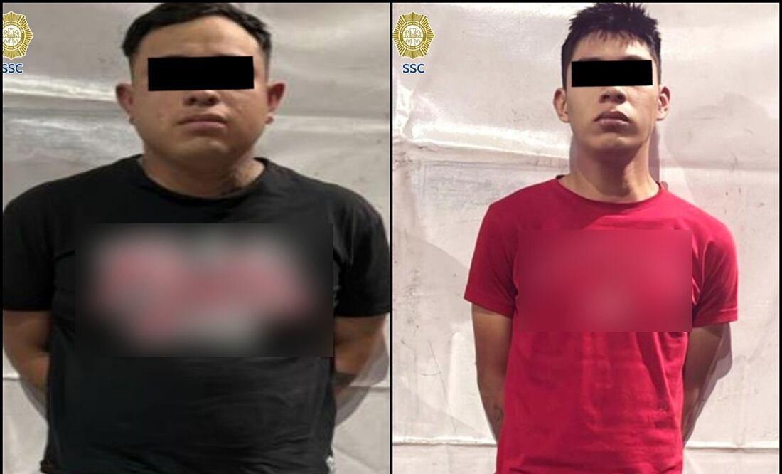 Los detenidos por el robo a casa del reguetonero "El Bogueto". Foto: Secretaría de Seguridad Ciudadana