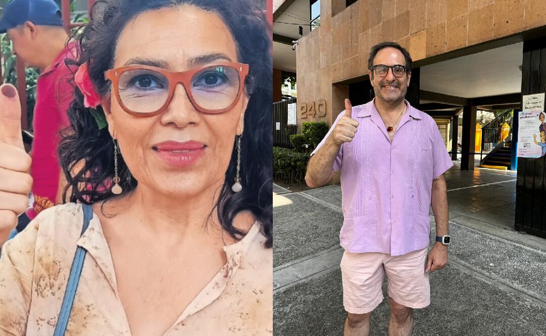 Dolores Heredia y Alejandro Calva, fueron algunos de los famosos que salieron a votar este 2 de junio. Foto: Armando Pereda y Cortesía.