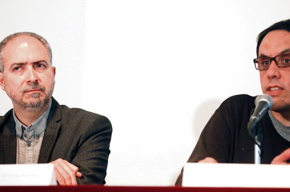 Mauricio Montiel y Alberto Chimal presentaron el Festival de Escritura Digital (JUAN CARLOS REYES. EL UNIVERSAL)