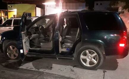 Aseguran tres camionetas de presuntos delincuentes en Tamaulipas