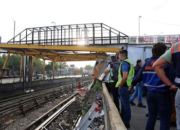 Volcadura de tráiler deja sin servicio a la L5 del STC