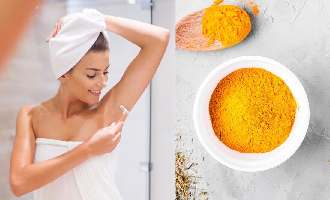 Aclara tus axilas con cúrcuma. Foto: Freepik