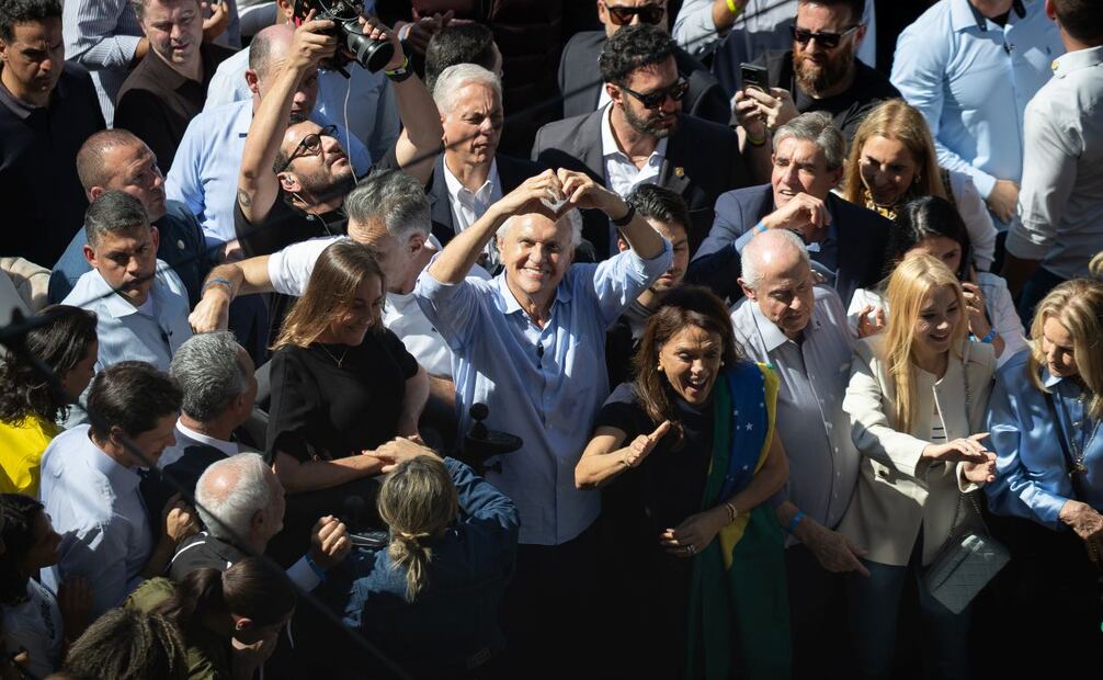 Ronaldo Caiado, candidato del Partido Social Democrático, también tendrá acceso a la propaganda electoral gratuita durante la campaña. Foto: EFE