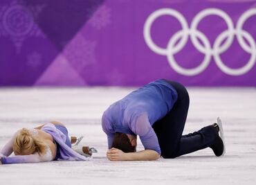 Alemanes logran oro olímpico en patinaje y caen rendidos