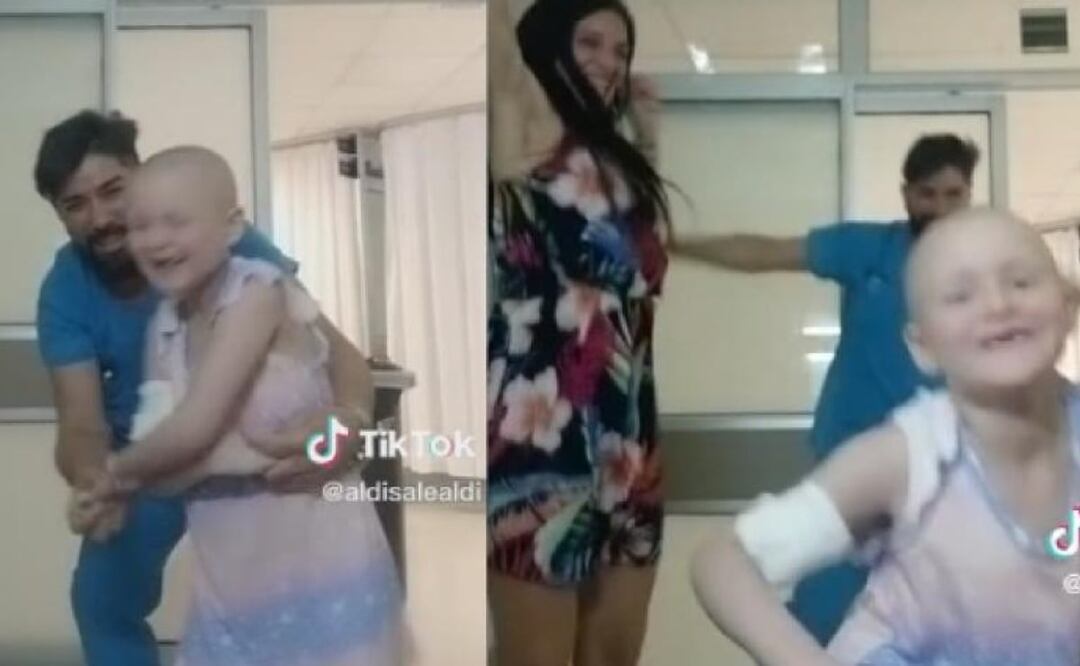 Momento del baile que y es viral en redes. FOTO: TikTok: @aldisalealdi