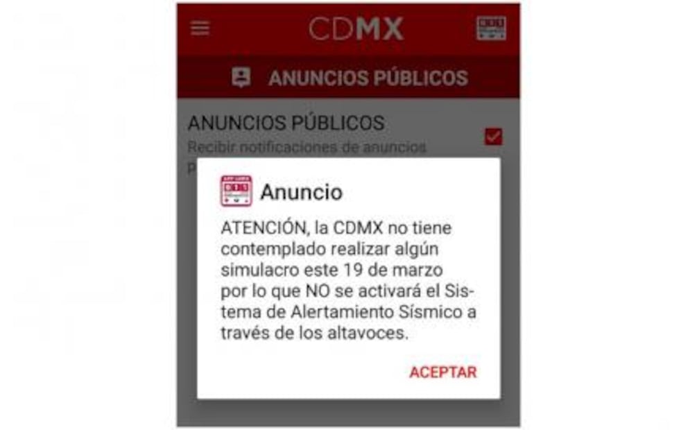 No habrá simulacro por 19-S, anuncia app 911 CDMX