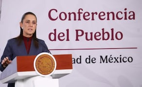 Presidenta Claudia Sheinbaum Pardo durante su conferencia matutina desde Palacio Nacional (21/07/2026). Foto: Karla Guerrero / EL UNIVERSAL