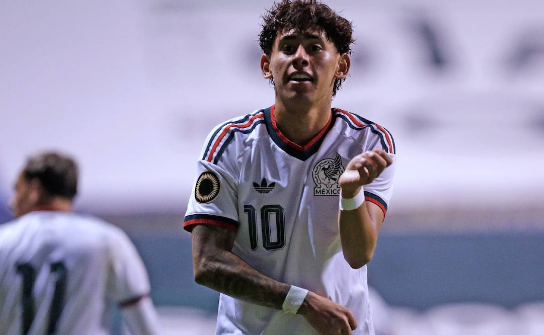 Santiago Sandoval festejando su gol contra Costa Rica / Foto: Imago7