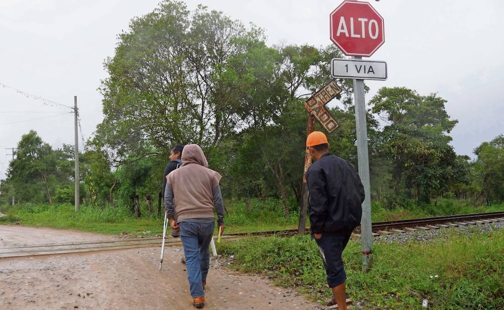 El acuerdo era que se tomarían 4.5 metros de tierra de cada lado de la vía,
pero el gobierno no lo respetó y lo amplió a 10 metros de cada lado. Foto: Edwin Hernández / EL UNIVERSAL