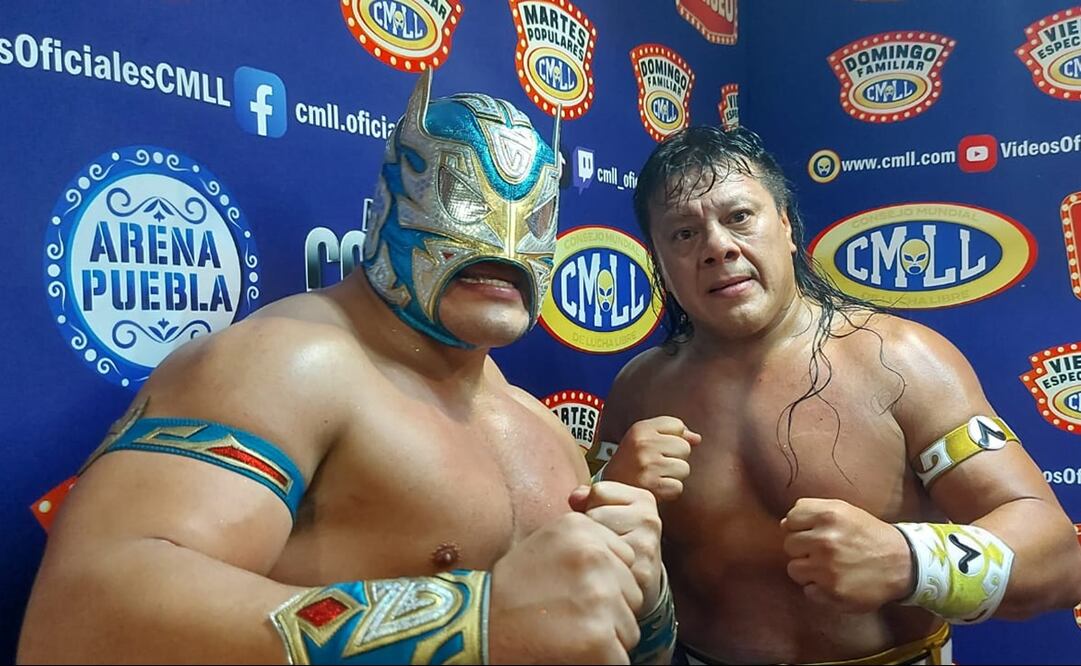 Último Guerrero y Gran Guerrero listos para enfrentar la Copa Dinastías del CMLL - FOTO: Luis Rodríguez / El Universal