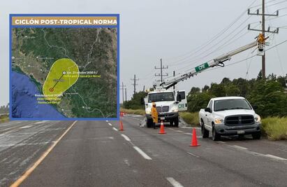 “Norma” toca tierra en Sinaloa; deja a más de 125 mil usuarios sin luz