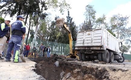Prevén obras en socavón en Eduardo Molina hasta el lunes