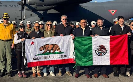 Llega equipo mexicano a California para combatir incendios; “eso hacen los amigos”, agradece Newsom