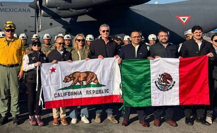 Llega equipo mexicano a California para combatir incendios; “eso hacen los amigos”, agradece Newsom