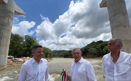 AMLO espera que carretera Oaxaca-Puerto Escondido esté lista antes de que se vaya Murat